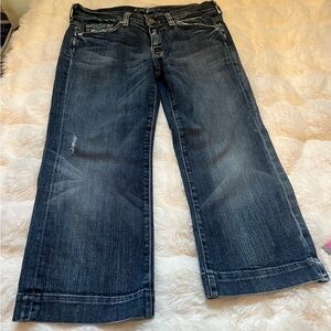 7 for all Mankind Cropped‎ Flare Dojo Jeans size 27